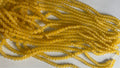 5 Lines yellow glass beads 8 Mm